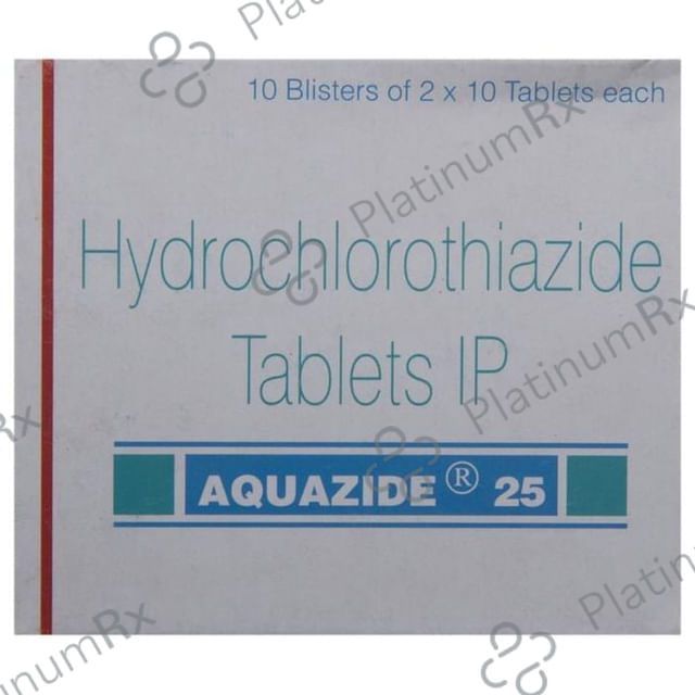 Aquazide 25mg Tablet 10s