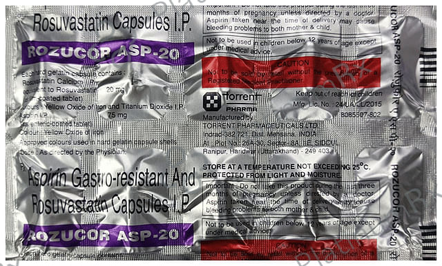 Rozucor ASP 20/75mg Capsule 10s