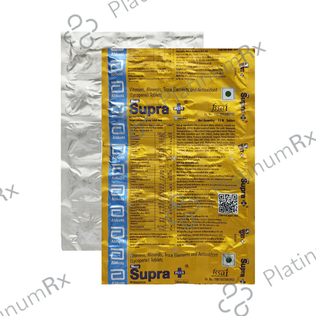 New Supra Plus Tablet 15s