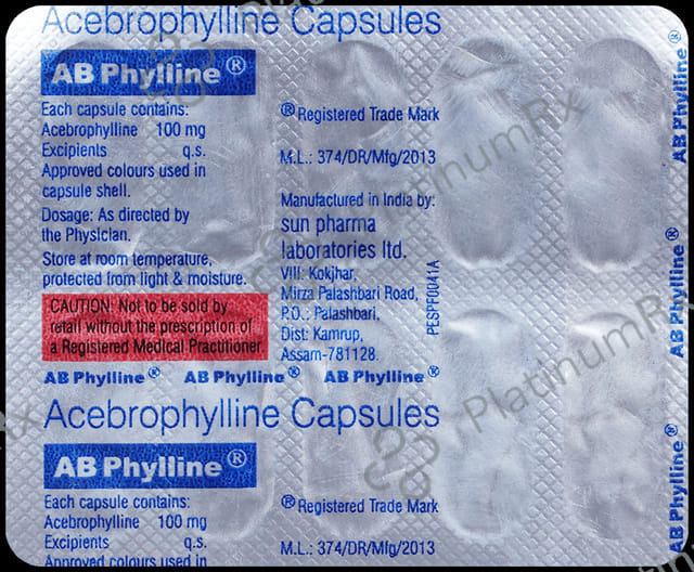 Abphylin 100mg Capsule 10s