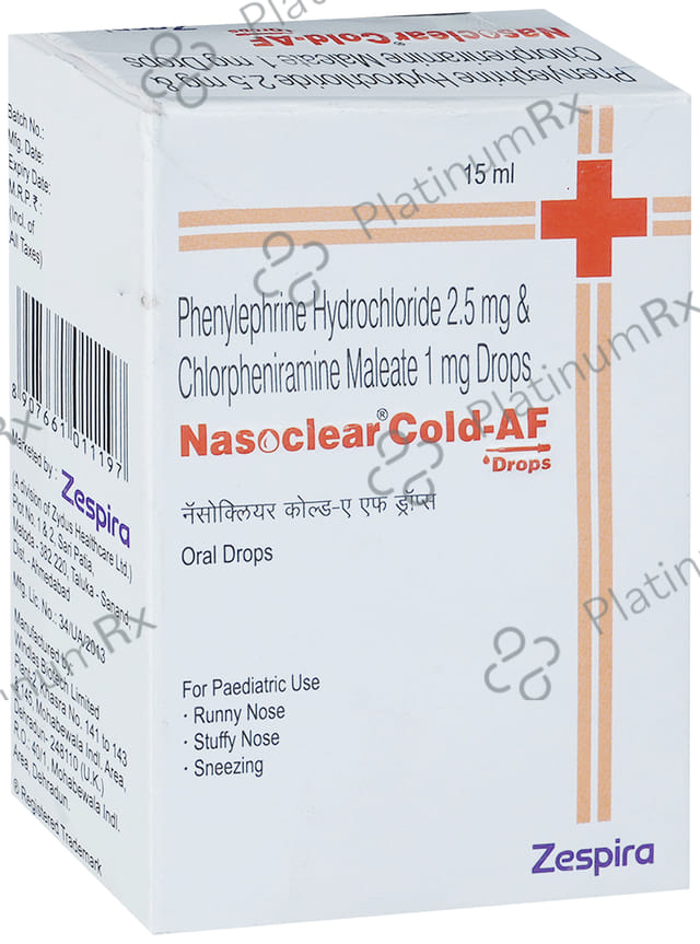 Nasoclear Cold AF 1/2.5mg Oral Drop 15ml