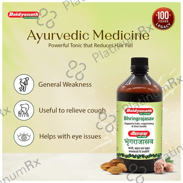 Baidyanath Bhringrajasava - Manages Hair Fall & Greying of Hair