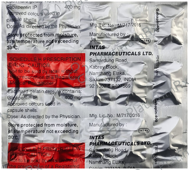 Gabapin 400mg Capsule 15s