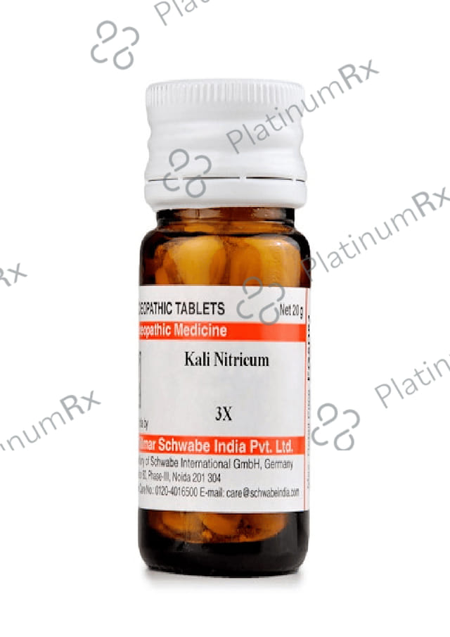 Dr Willmar Schwabe India Kali Nitricum Trituration Tablet 3X