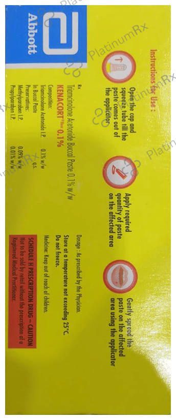 New Kenacort 0.1% Paste 7.5gm