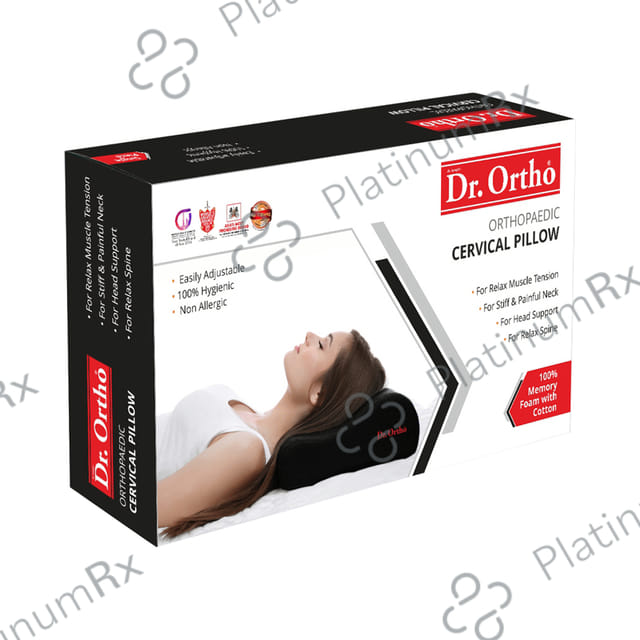 Dr Ortho Orthopaedic Cervical Pillow Universal Black