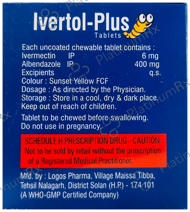 Ivertol Plus 6mg/400mg Tablet