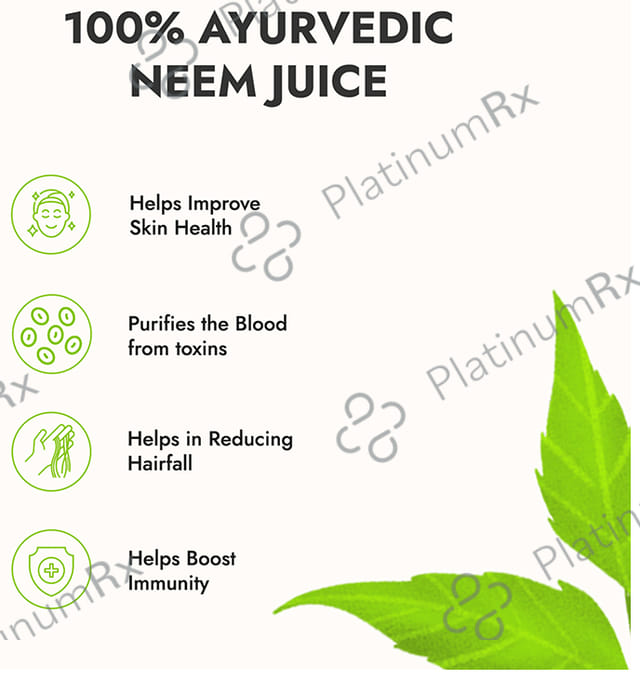 Kapiva Neem Juice - Supports Skin & Hair Health - Helps Boost Immunity & Fight Infections