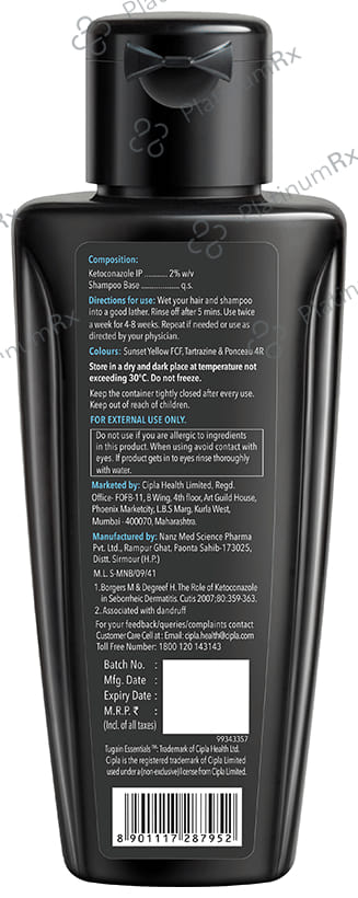 Tugain Essentials 2% Ketoconazole Anti Dandruff Shampoo 100ml