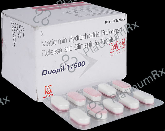 Duopil 1/500mg Tablet PR 10s