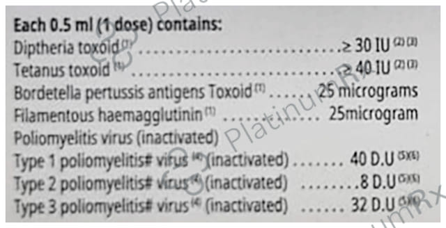 Pentaxim Vaccine 0.5ml