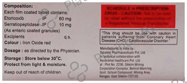 Xircox SP 60/10mg Tablet 10s