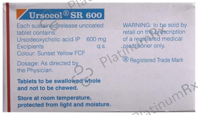 Ursocol SR 600mg Tablet 10s