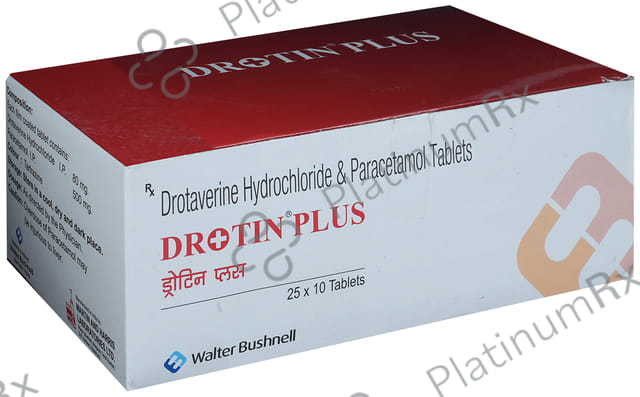 Drotin Plus 80/500mg Tablet 10s