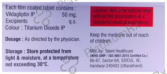 Vildabetic 50 Tablet