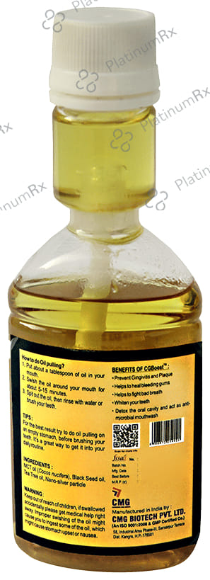 CMG Nutritions CgBoost Oil Advance Formula for Oral Detoxification