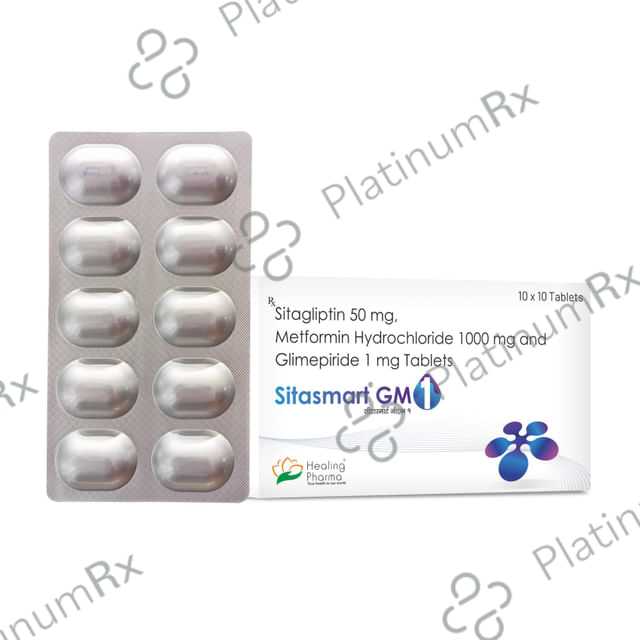 Sitasmart GM 1/1000/50mg Tablet 10s