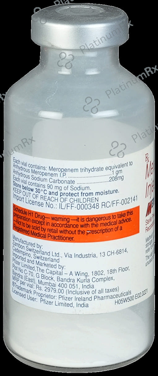 Meronem 1000mg Injection 1s