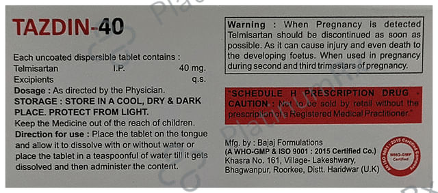 Tazdin 40 Tablet