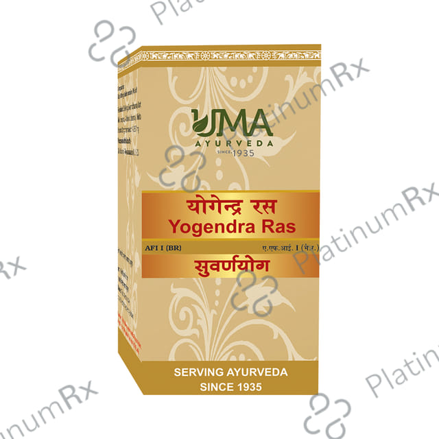 Uma Ayurveda Yogendra Ras Tablet (with Gold)