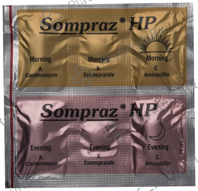 Sompraz HP Combipack 750/500/40mg Tablet Kit 1s