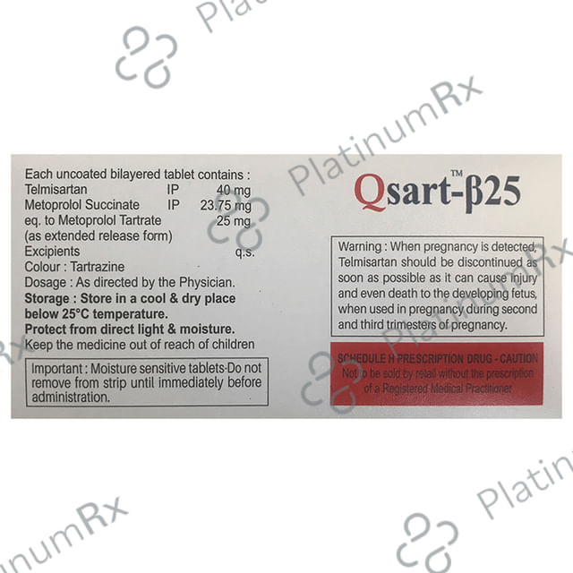 Qsart B25/40mg Tablet ER 10s