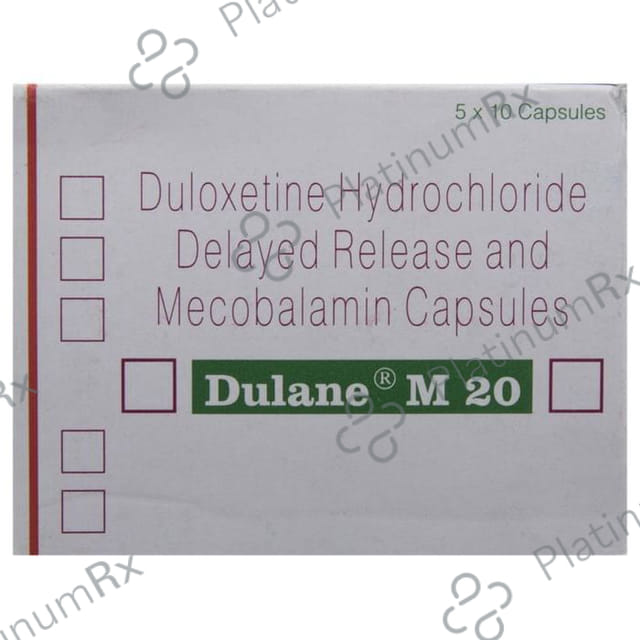 Dulane M 20mg/1500mcg Capsule DR 10s