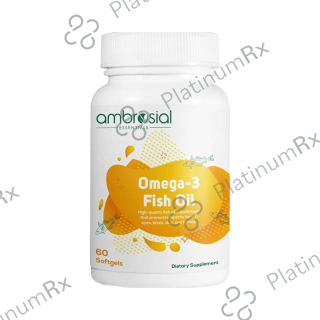 Ambrosial Omega 3 Fish Oil Softgels 60s