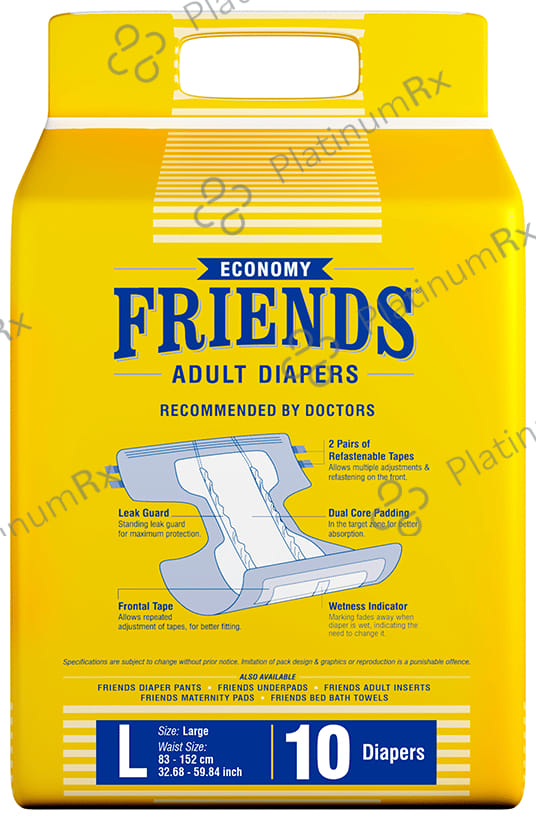 Friends Economy Adult Unisex Diaper Large 10s