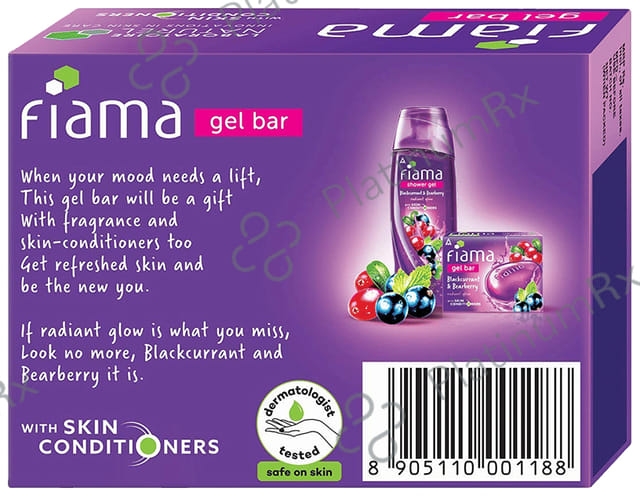 Fiama Blackcurrant & Bearberry Gel Bar (125gm Each)