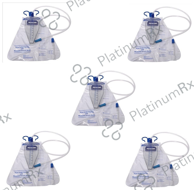 Alpha Urometer Uromeasure Bag with Measure Flexible Bottle 5 units