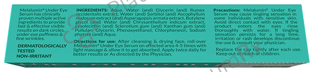 Melalumin Under Eye Serum 15ml