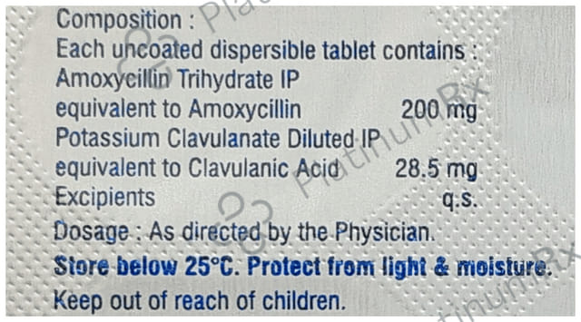 Augpen Kid 200/28.5mg Tablet DT 10s