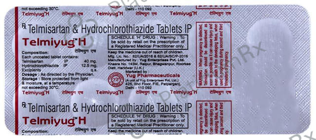 Telmiyug H Tablet 10 Tablet