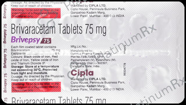 Brivepsy 75mg Tablet 14 tablets