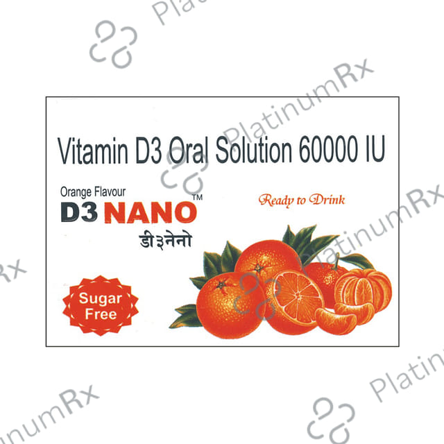 D3 Nano Ready To Drink Orange Flavour Sugar Free Oral Solution 5ml