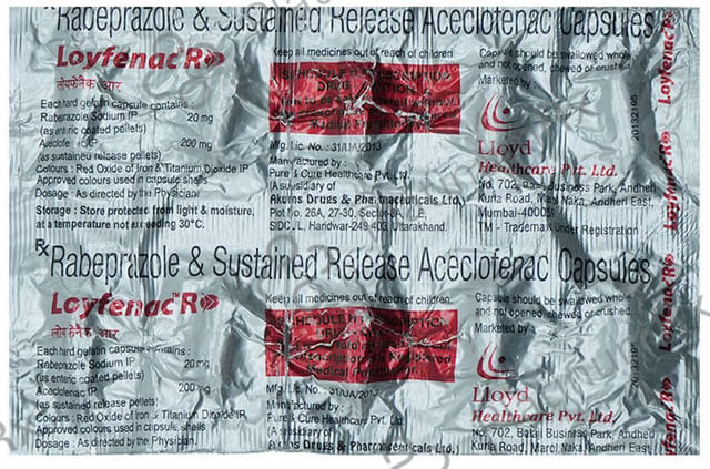 Loyfenac-R 200mg/20mg Capsule SR