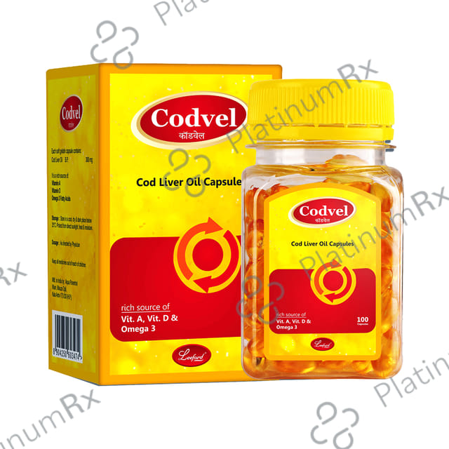 Codvel Cod Liver Oil 300mg Capsule 100s