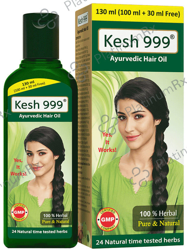 Kesh 999 Ayurvedic Hair Oil (130ml Each) 1 Bottle