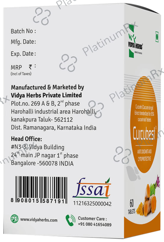 Vidya Herbs Curcubest Tablet