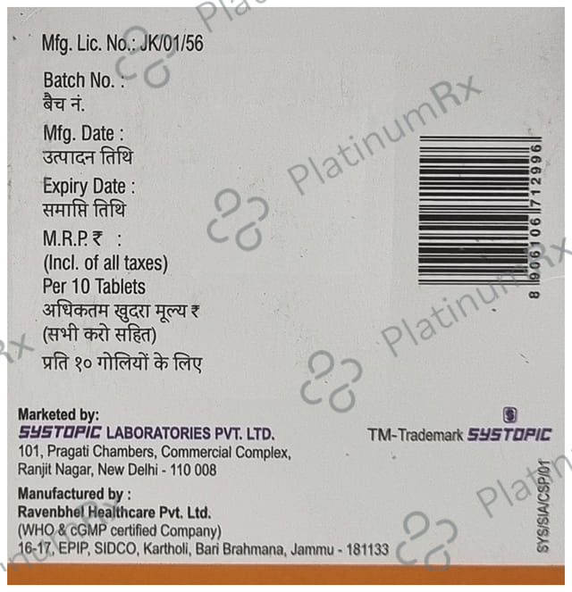 Sitasys M 50/500mg Tablet 10s