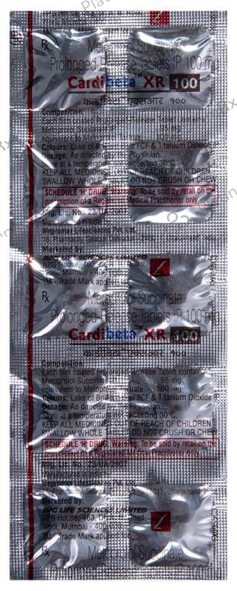 Cardibeta XR 100mg Tablet PR 10s