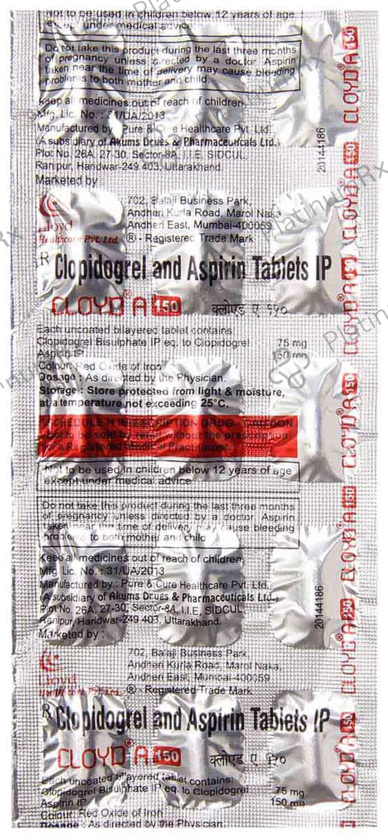 Cloyd A 150/75mg Tablet 15s