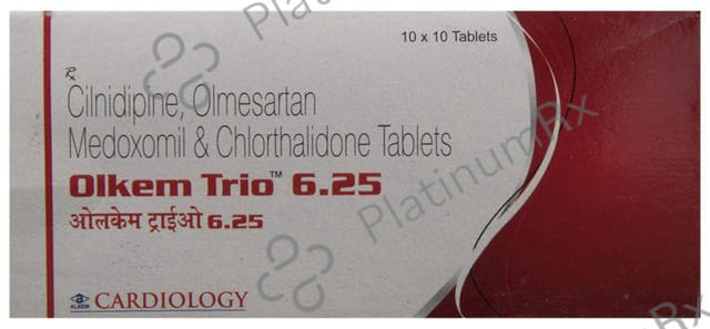 Olkem Trio 6.25/10/20mg Tablet 10s
