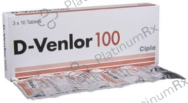 D Venlor 100mg Tablet ER 10s