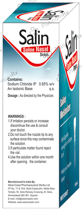 Salin Saline Nasal Drops