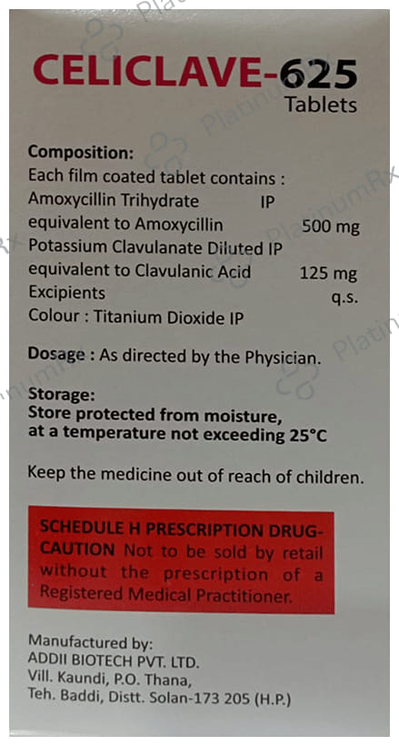 Celiclave 500mg/125mg Tablet