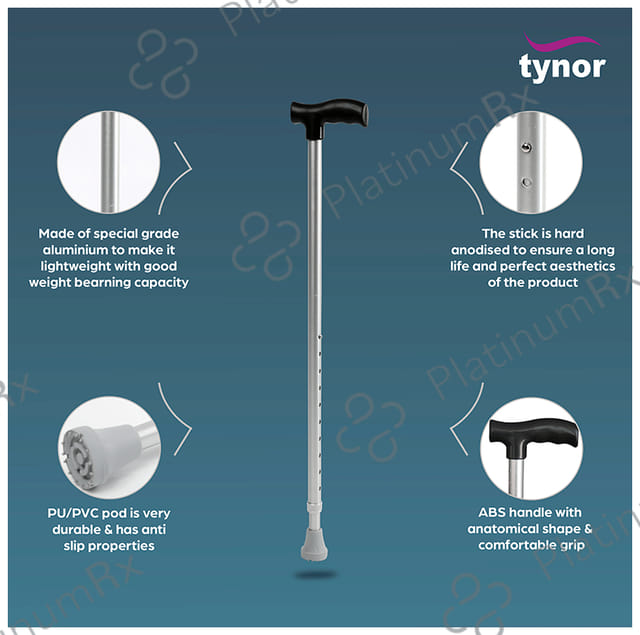 Tynor L 08 Walking Stick L Type Gold 1s