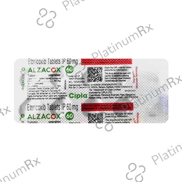 Alzacox 60mg Tablet 10s