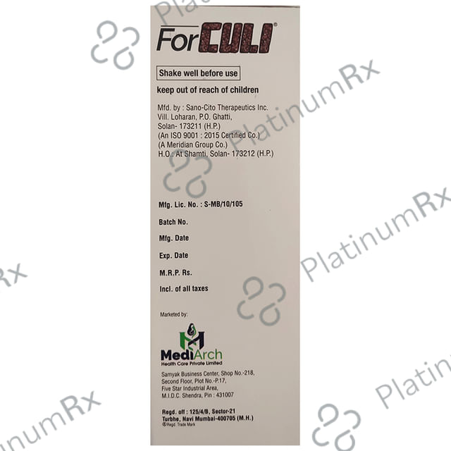 Forculi Oral Solution Orange Sugar Free 450 Oral Solution